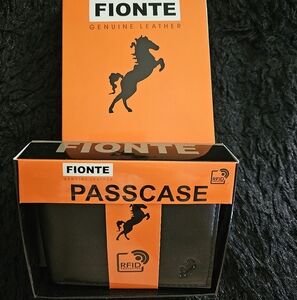 Fionte Genuine Leather Passcase Men's Wallet